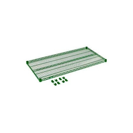 Global Equipment Nexel    S1872G Poly-Green    Epoxy Wire Shelf 72"W x 18"D 189380GZ